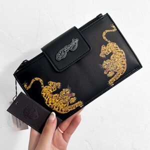 Ed Hardy Zip Wallet Wristlet | NWT